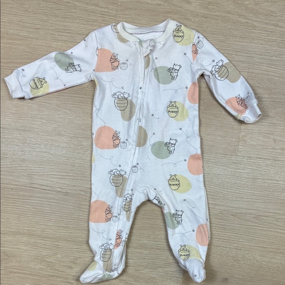 Disney Other - Disney Baby 0/3M Winnie the Pooh HUNNY Footie one Piece